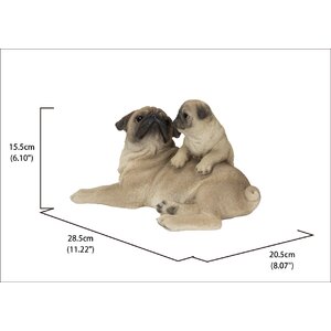 Hi-Line Gift Ltd. Mother And Baby Pugs & Reviews | Wayfair